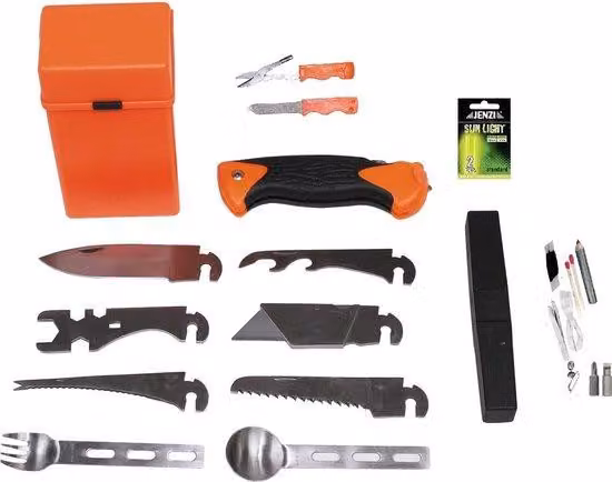Kit di sopravvivenza Famanu per emergenze - Set di strumenti multifunzione 29 in 1