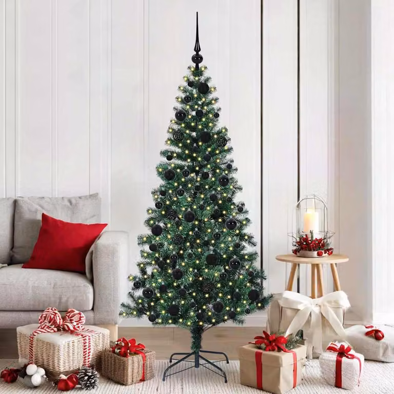 Maison Exclusive - Albero di Natale artificiale preilluminato verde 180 cm