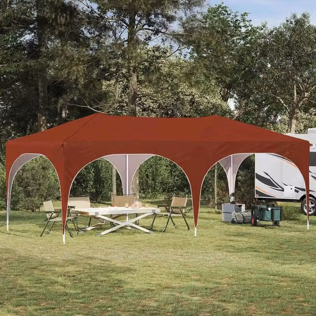 Tenda per feste a pop-up 575 x 288 x 245 cm Terracotta 42019886