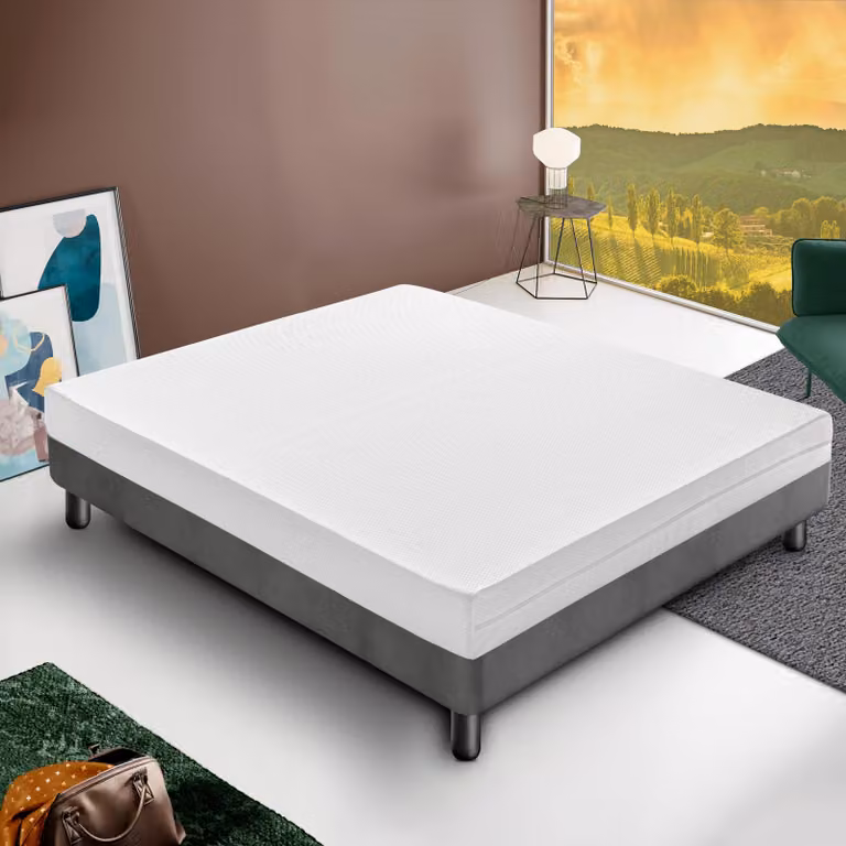 Materasso 160x190 cm, Alto 14 cm, in Schiuma HR, Ortopedico e Indeformabile Rigidità H3, Reversibile Lato Estate/Inverno, 100% Italy , Sfoderabile