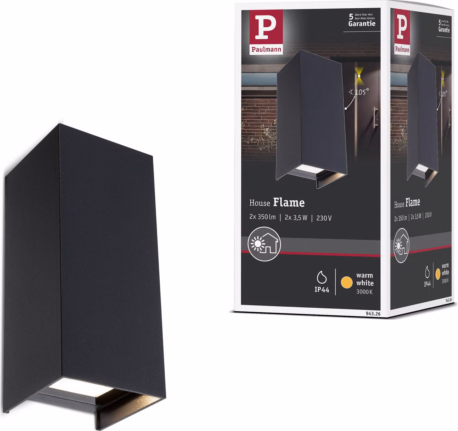 Paulmann Lampada da parete a LED Flame
