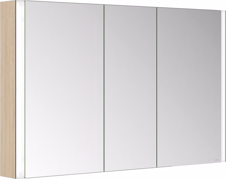KEUCO SOMARIS armoire de toilette murale 3 portes, avec miroir chauffant, 1200mm, 14504853101, 14504853101