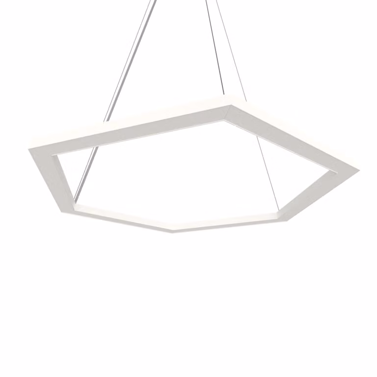 Lampada A Sospensione Esagono D60 Monocolore Opaca