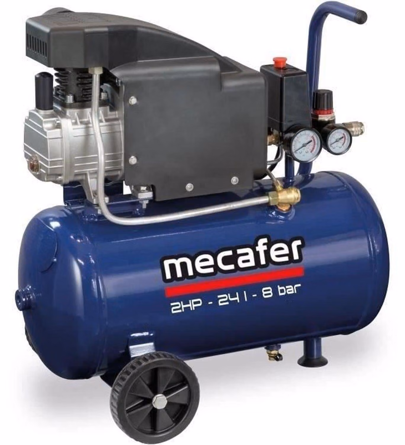 Compressore - MECAFER - 425793 - Blau - 24 L - 2 PS - 8 bar