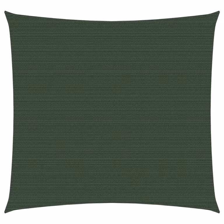 The Living Store Tenda da sole 160 g/m² Verde scuro 3,6x3,6 m HDPE