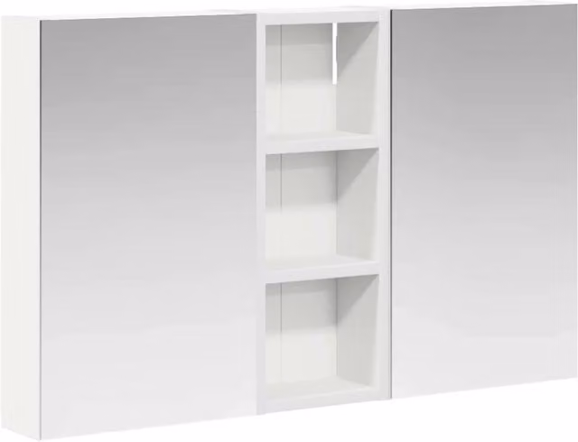 Set di Armadi da Bagno | Armadio da bagno con lo scaffale 3 pz 80 x 10,5 x 50 cm