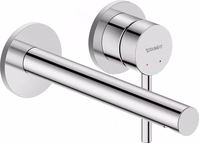 Duravit Circle Mitigeur monocommandé pour lavabo, saillie 200 mm, encastré, sans garniture de vidage, chrome, CE1070004010, CE1070004010