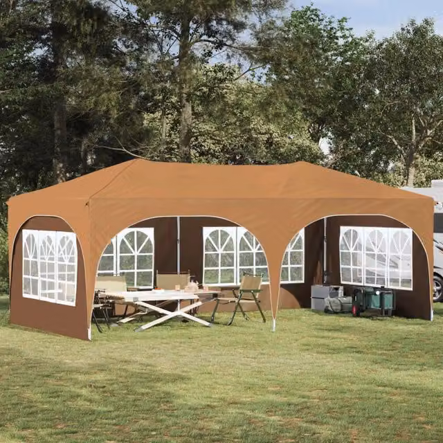 Tenda per feste a pop-up 575 x 288 x 245 cm Beige 42019892