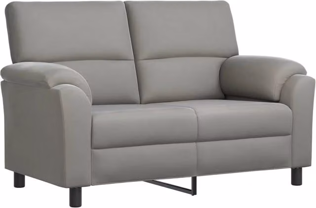 Divano moderno in velluto grigio vidaXL L: 154 cm, P: 85 cm, H: 93 cm