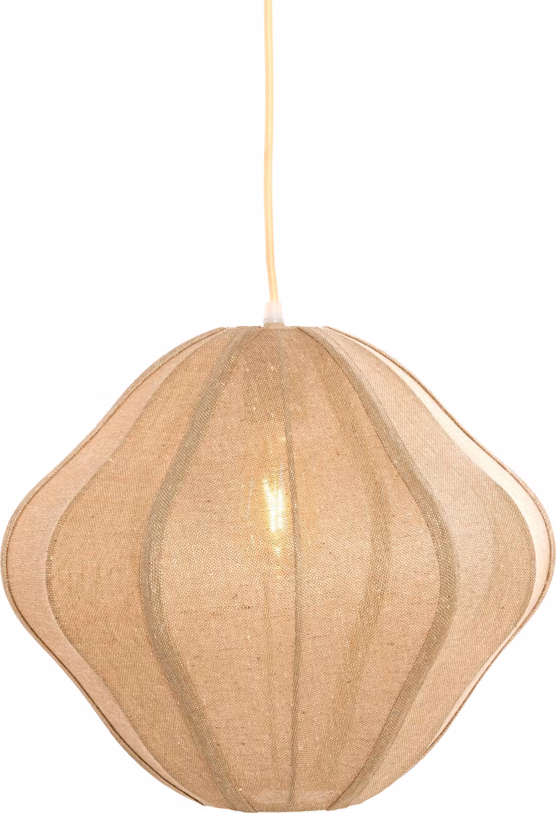 Lampada a sospensione - naturale - Sukau - tessile - E27 - 2984484 - Light & Living