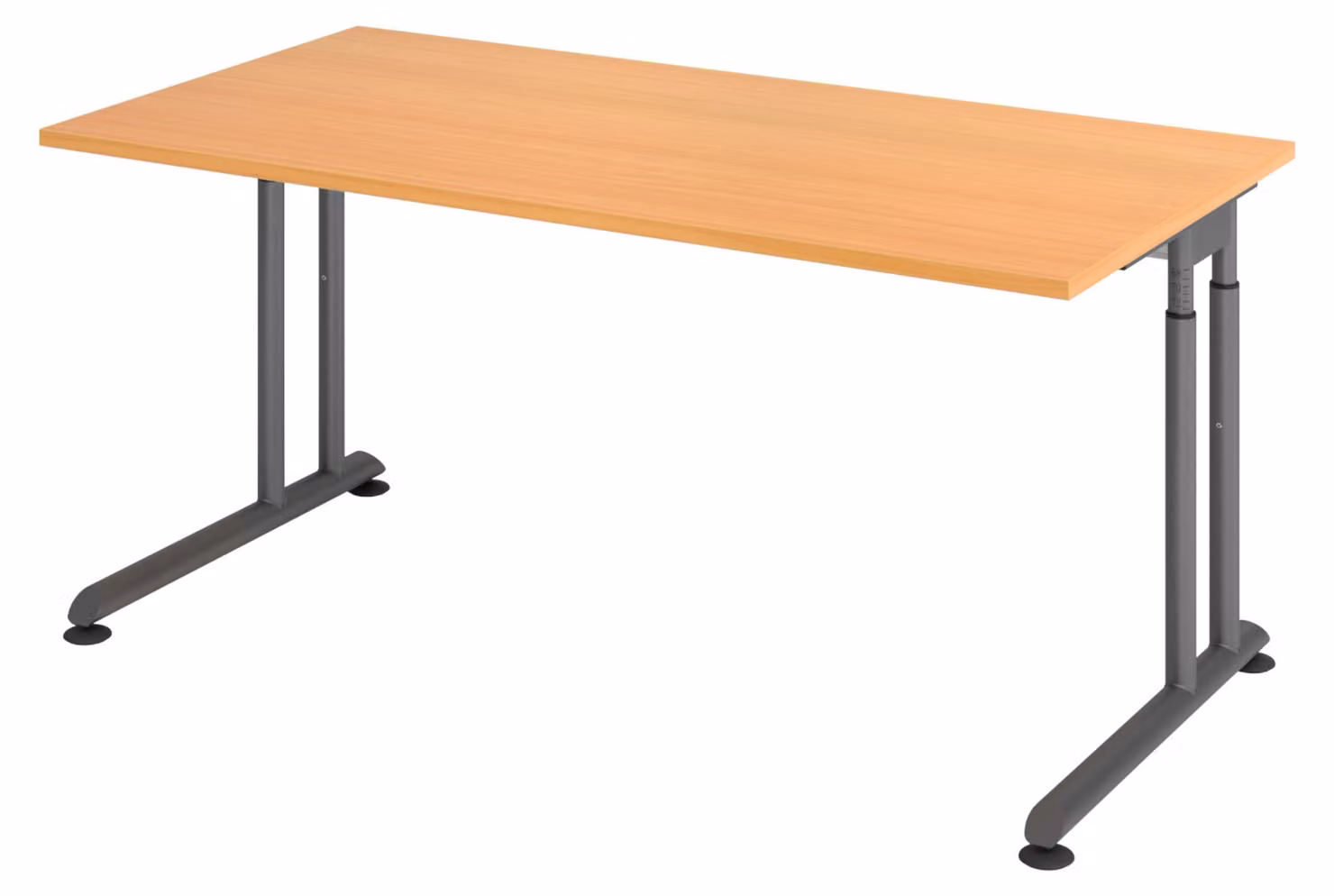 bümö Scrivania Serie-Z - Decorazione: faggio, dimensioni: 160 x 80 cm, struttura: grafite