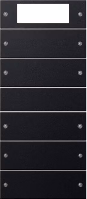 Set di interruttori a bilanciere Gira 5f Plus (2+3) Sistema 55 Nero (laccato) 2195005
