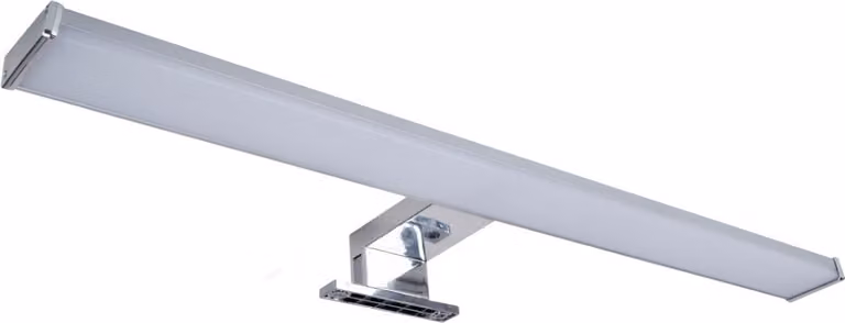 Applique da bagno sopra lo specchio a LED 12 W, luce neutra, finitura cromata, forma allungata, 60 cm, IP44, ELBA Polux