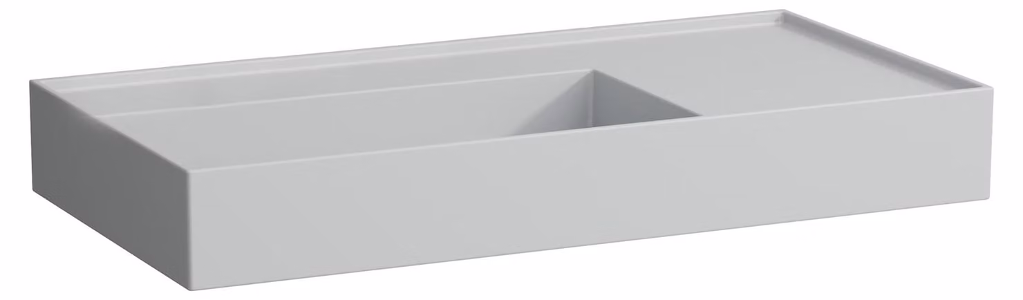 LAUFEN Kartell lavabo à poser, tablette à droite, sans trou pour robinet, sans trop-plein, 900x460mm, H8183387591121, H8183387591121