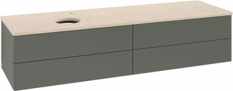 Mobiletto V&B senza struttura frontale - illuminazione Antao 160x50cm, HL, WBP botti., lea gre. m Lac