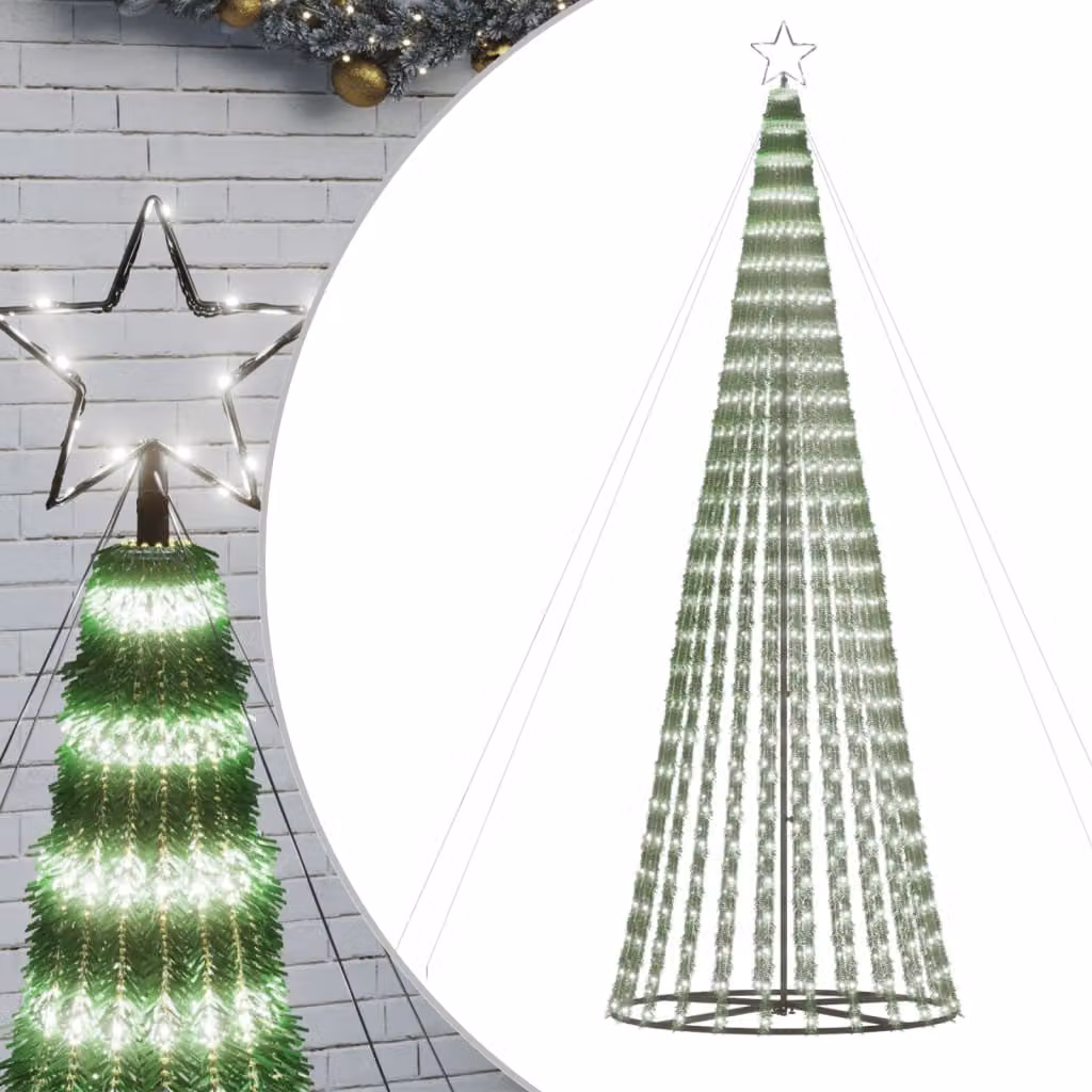 Albero di Natale a LED 688 LED Bianco Freddo 300 cm