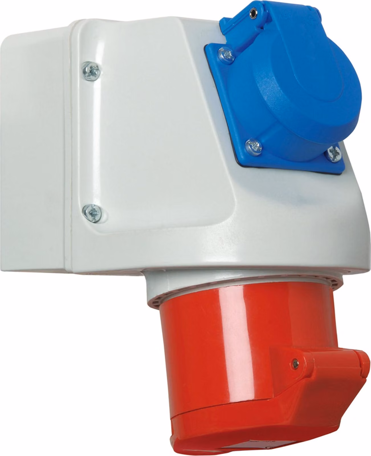 Mini presa combinata 16A 5P400V6h+Schuko IP44 - Presa CEE a parete 16A 114