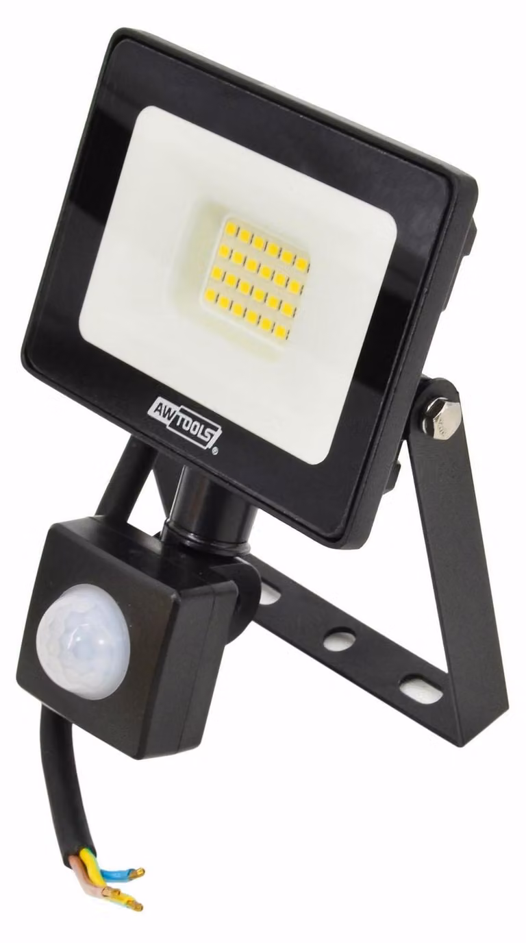 AW Tools - Proiettore a LED, riflettente AW3780 (163 mm x 55 mm x 110 mm) (nero/bianco)