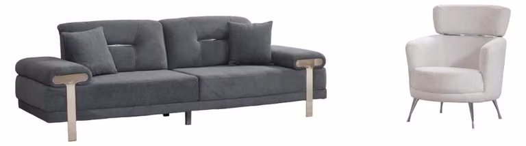 Luxus Sofagarnitur 3+1 Sitzer Couch Polster Dreisitzer Set Textil 2tlg