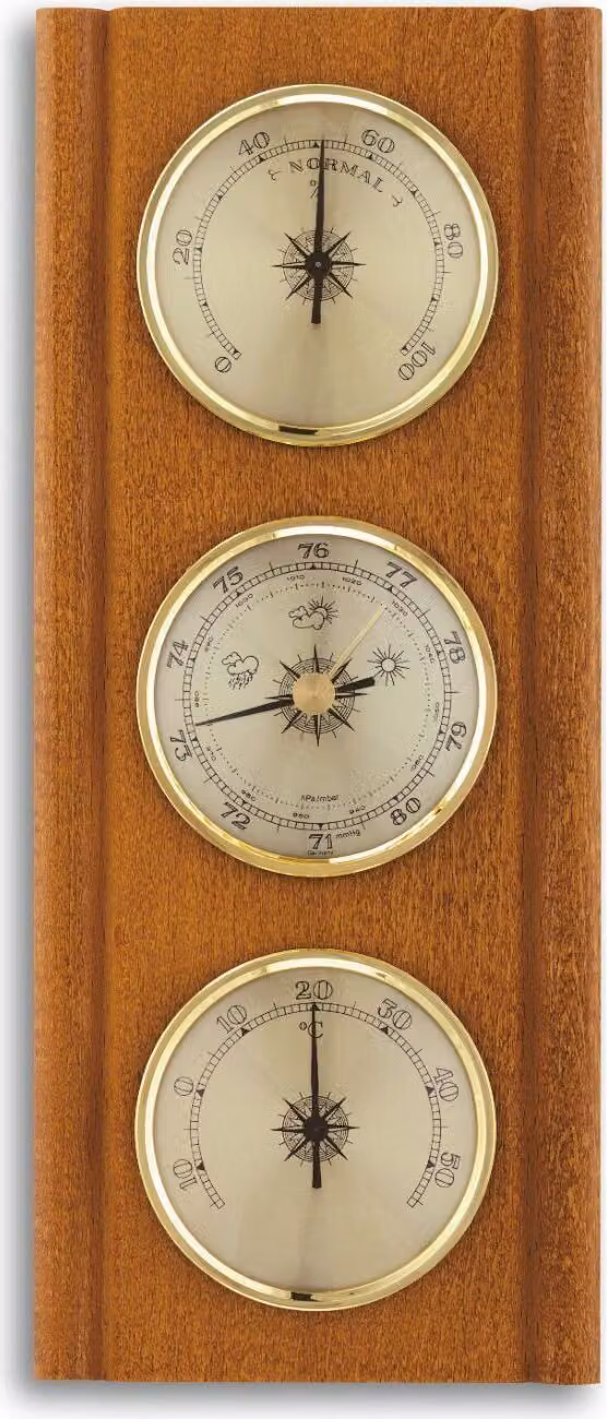 TFA - Stazione meteorologica analogica in legno massiccio 20.1002 - rovere noce mogano faggio
