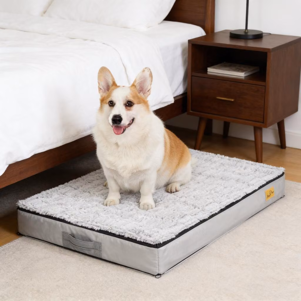 WISFOR letto per cani tappetino ortopedico per cani letto per animali domestici divano per gatti letto per articolazioni lavabile impermeabile, L: 95 x 70 x 8 cm