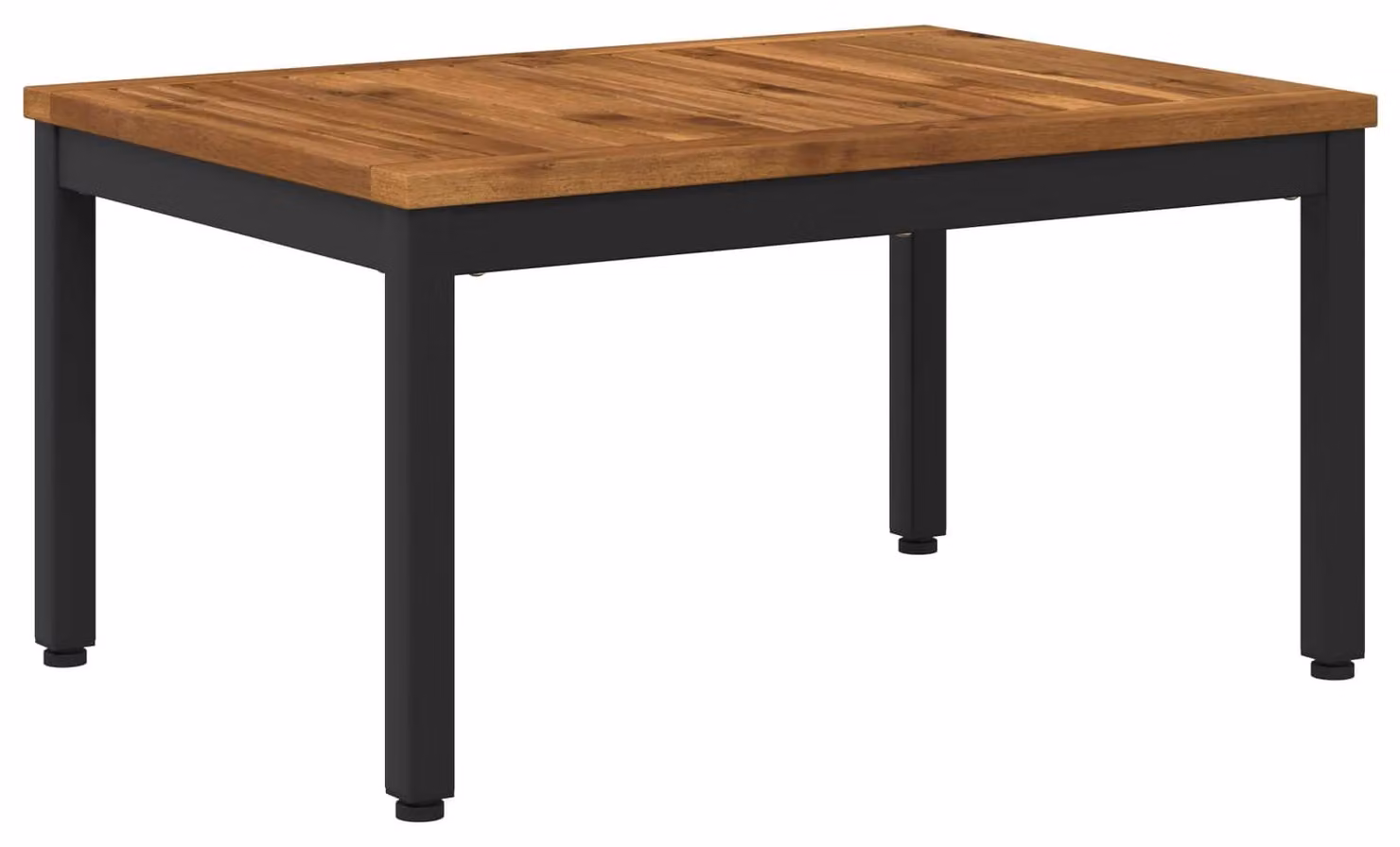 Tavolino da caffè, design naturale e nero, dimensioni 50 x 68,5 x 36 cm