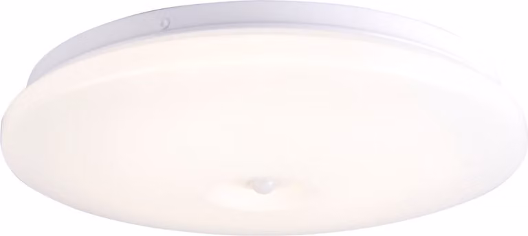 Plafoniera LED rotonda ADAR bianca 17W, luce bianca neutra 1900 lm, plastica, dimensioni: 7x33x33 cm, IP44, Polux