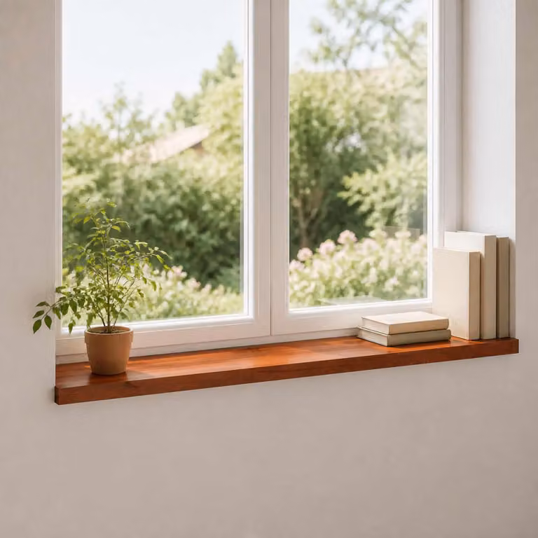 Set di 2 soglie per finestre vidaXL in legno marrone L 110 cm x P 25 cm x H 2 cm