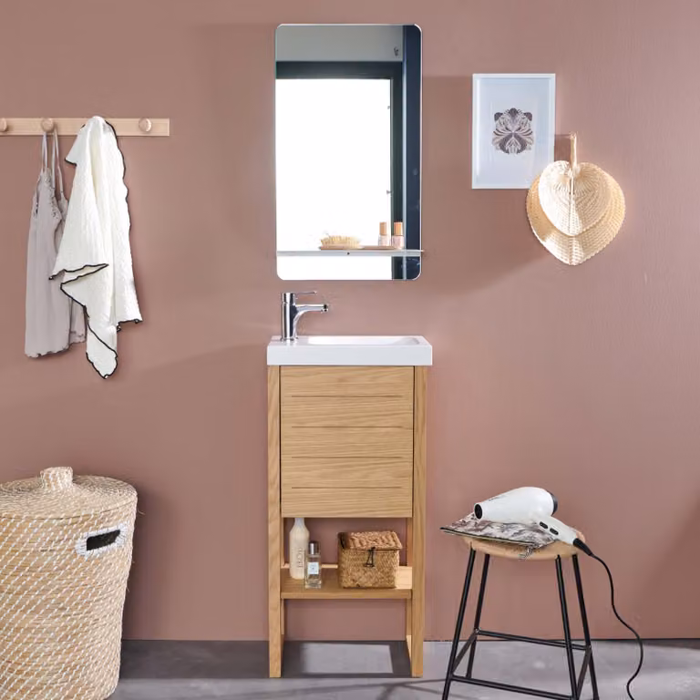 Set lavabo e specchio ATOLL
