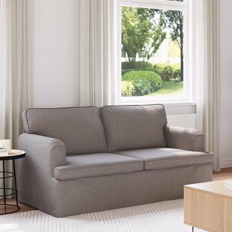 Divano Talpa vidaXL in tessuto con coperture rimovibili, L: 162 cm, P: 80 cm, H: 85 cm