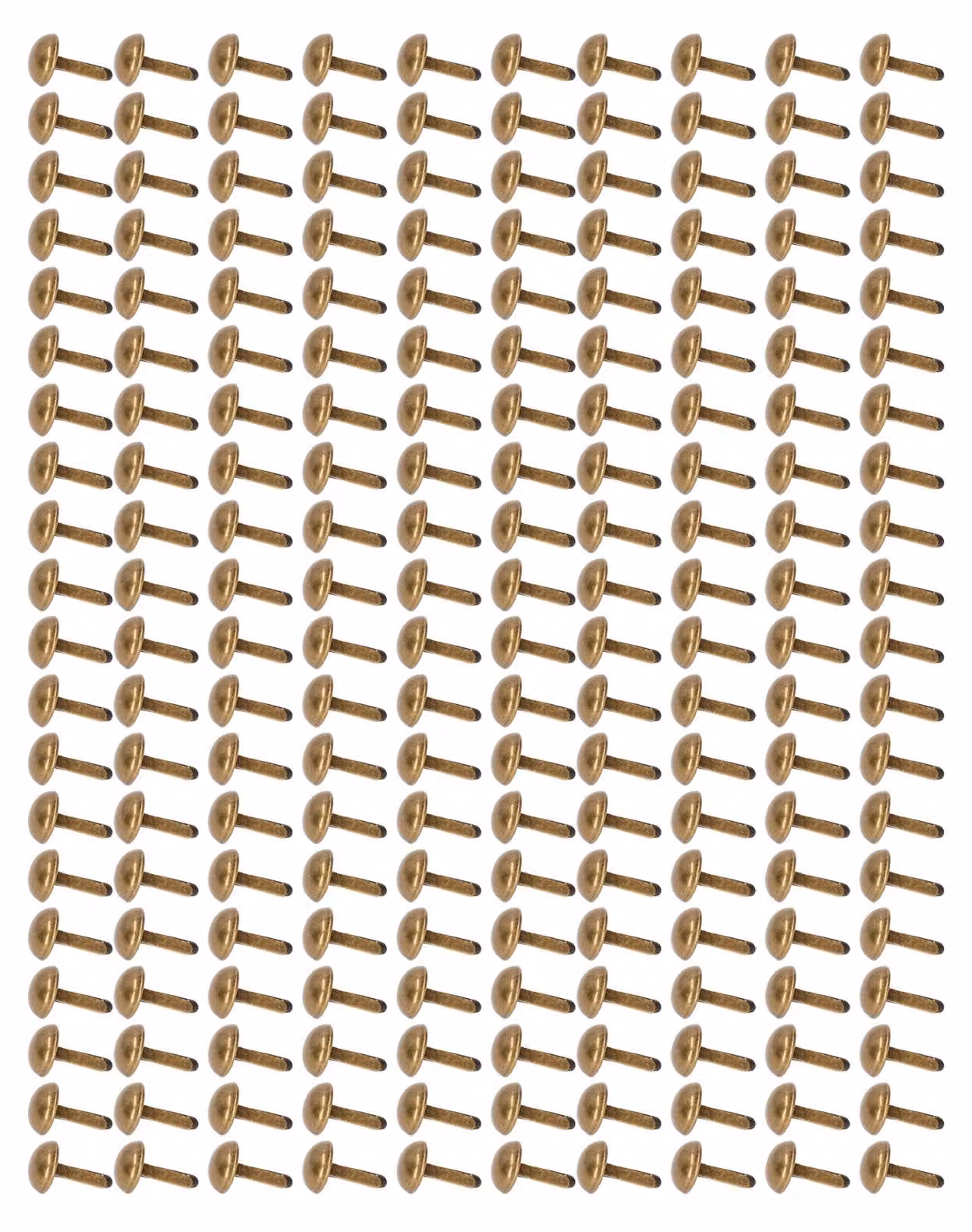 200 chiodini decorativi, color bronzo, 0,3 pollici, rivestimento metallico, lucidi, facili da installare, chiodini decorativi per abiti, borse, scarpe