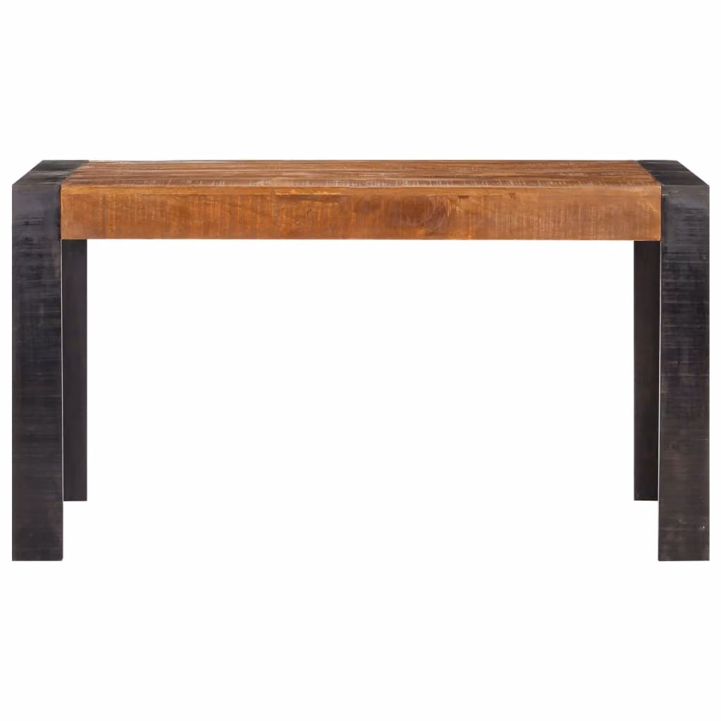 Tavolo da Pranzo 140x70x76 cm in Legno Massello di Mango Grezzo