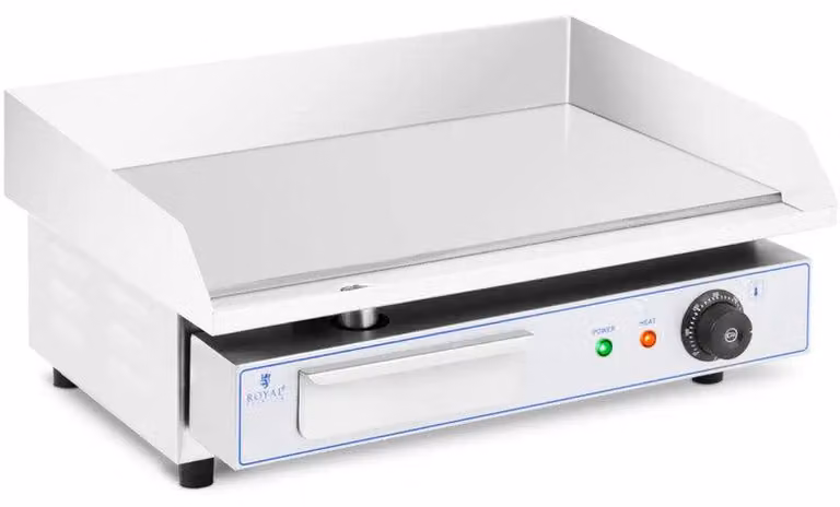 Piastra grill - Piastra grill elettrica - Grill da tavolo - Teppanyaki - 3000W - Superficie grill liscia