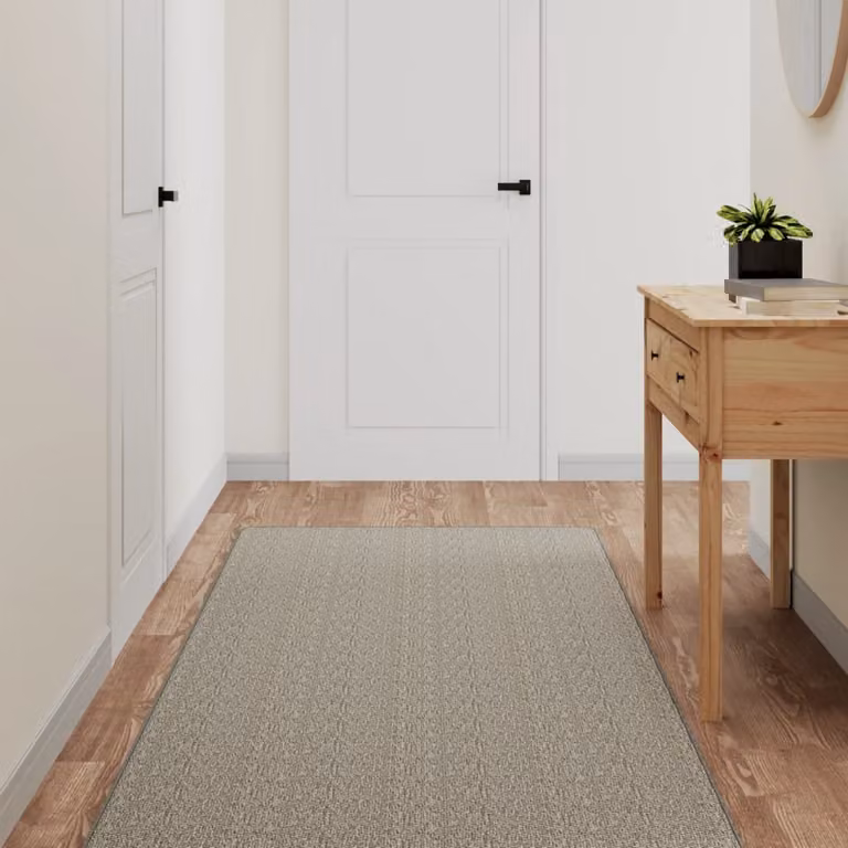 Tappeto a corsia vidaXL in aspetto sisal color grigio, L 80 cm x P 200 cm