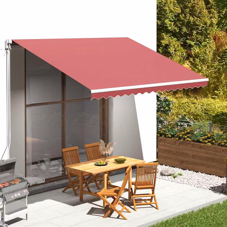 Tessuto di ricambio per tenda da sole vidaXL in poliestere, colore rosso borgogna, L 400 x P 300 cm
