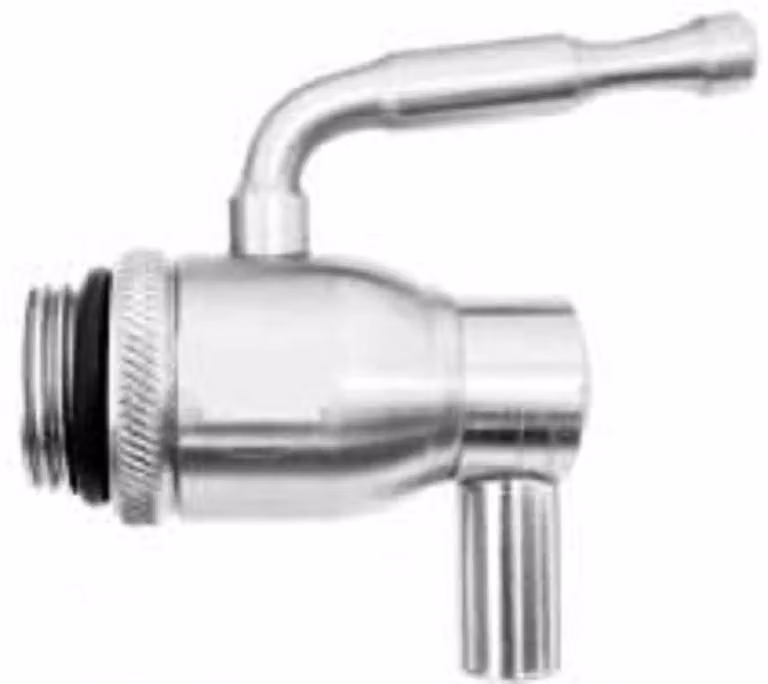 Rubinetto a sfera in acciaio inossidabile da 1/2" per olio, vino, birra, girevole