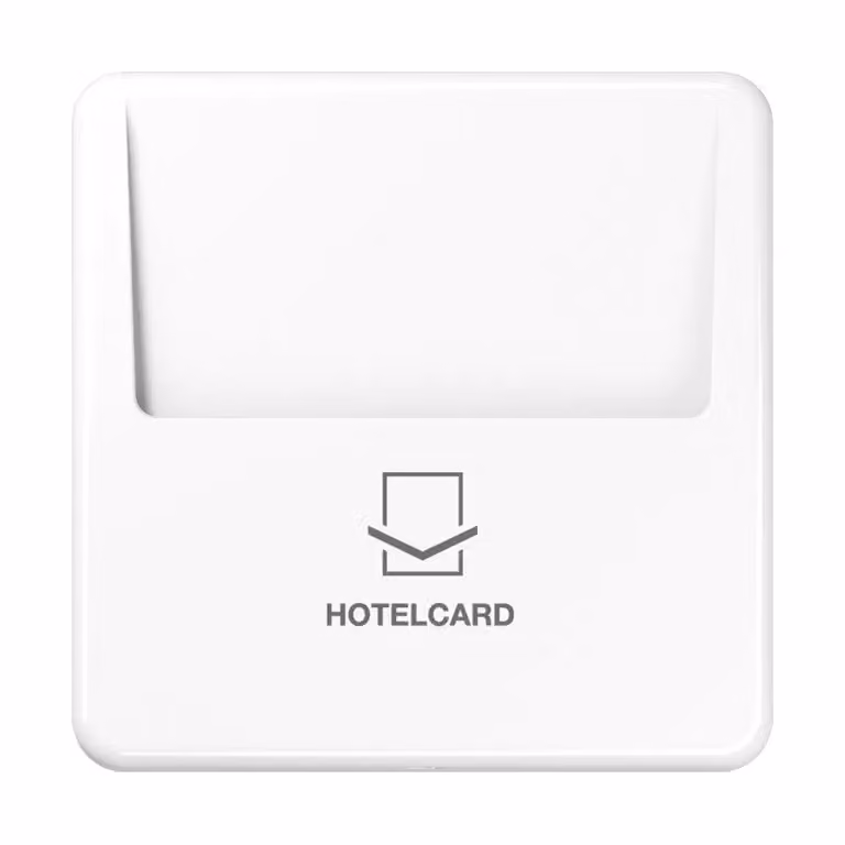 Jung CD590CARDWW Interruttore Hotelcard (senza pulsante) bianco alpino
