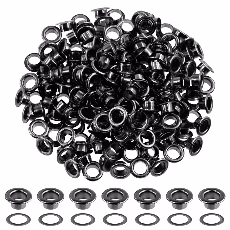 400 occhielli con rondelle, di diametro 1/5 di pollice (6 mm), per abbigliamento