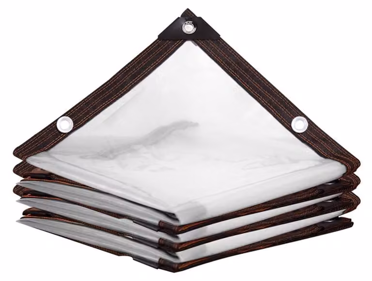 Telo impermeabile con occhielli, ideale per protezione e stoccaggio, dimensioni 5 x 6 metri