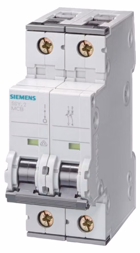 Interruttore miniaturizzato Siemens 4 A 2 poli C (5SY4204-7)