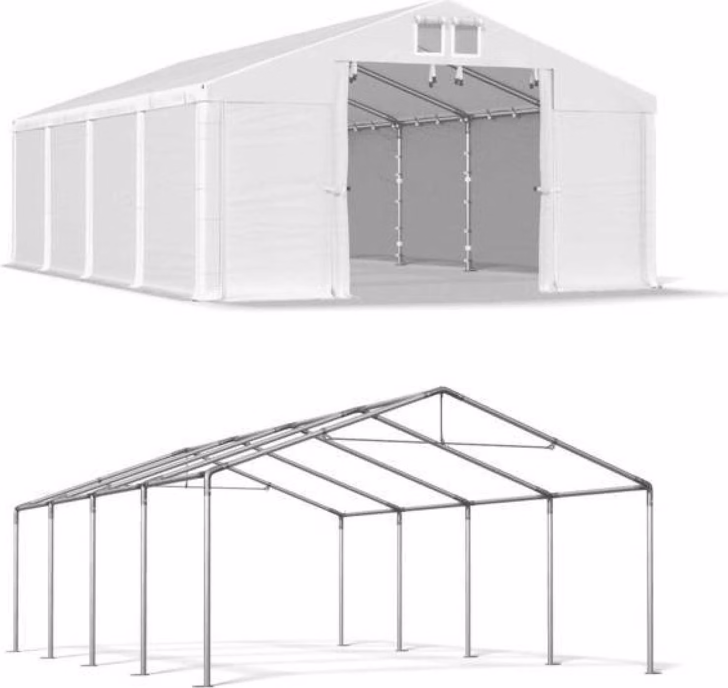 Tenda del magazzino estivo 4x8 Bianco SUMMER MSD