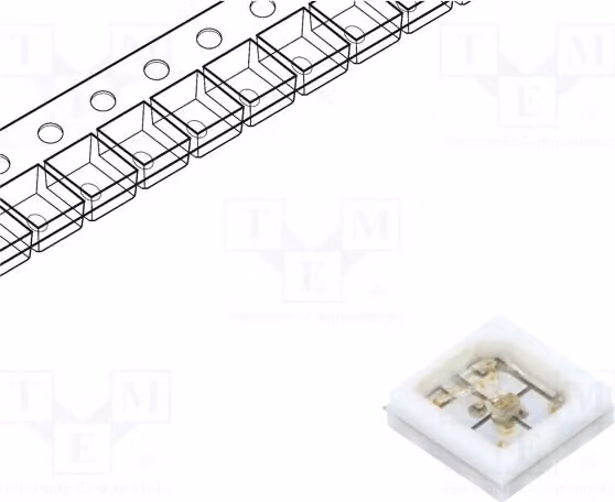 1 diodo ad alta potenza da 30mA, UV-A, UV-C, potenza massima: 300mW, angolo di emissione: 120°, dimensioni: 3x3x0,9mm, modello: PBLB-1CQA-TCL