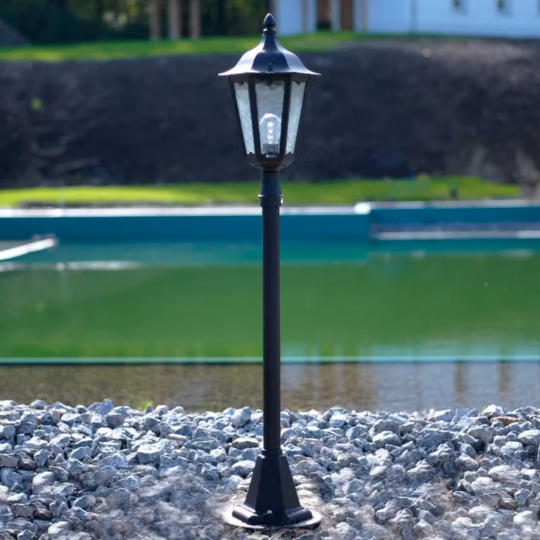 Albert Leuchten Lampioncino da giardino 4142, dimmerabile, Nero, Alluminio, Campagna / Rustiche, Lampada da esterni