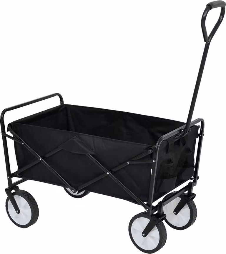 Akord Carrello Da Trasporto Pieghevole Tyrs Nero 88X50X59