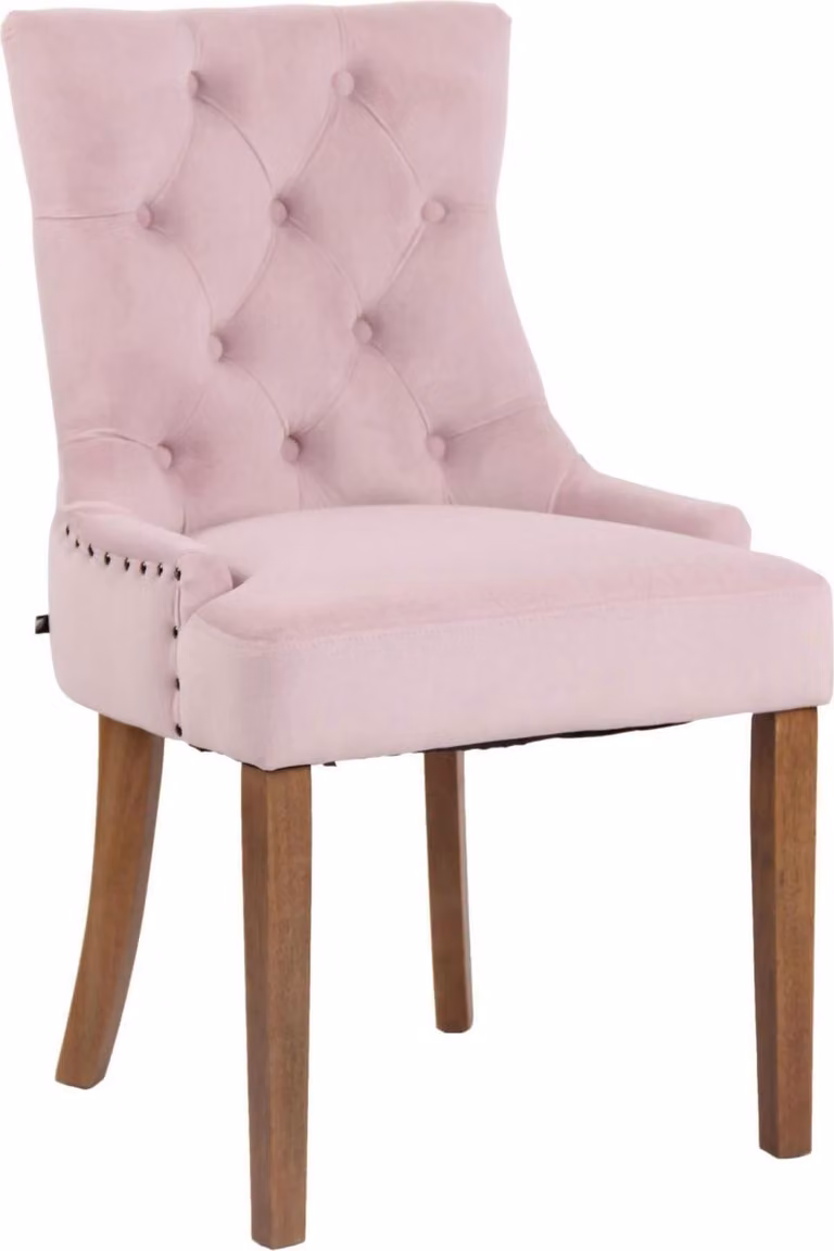Lussuosa sedia da pranzo, in velluto, con elevato comfort di seduta - eleganti cuciture decorative
