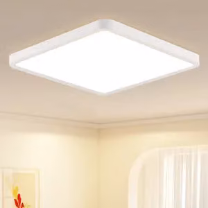 ZMH LED plafoniera bianca piatta 18W 23CM angolare camera da letto soffitto illuminazione soffitto IP20 4000K per cucina corridoio