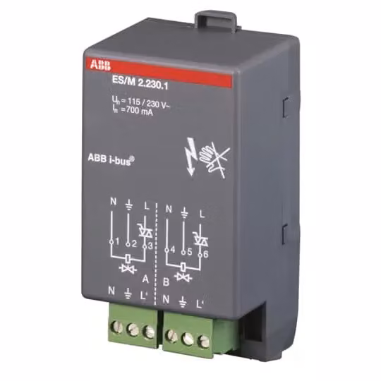 Contatto Stotz ES/M2.230.1, modulo attuatore elettronico, doppio, 230 V, 2CDG110013R0011