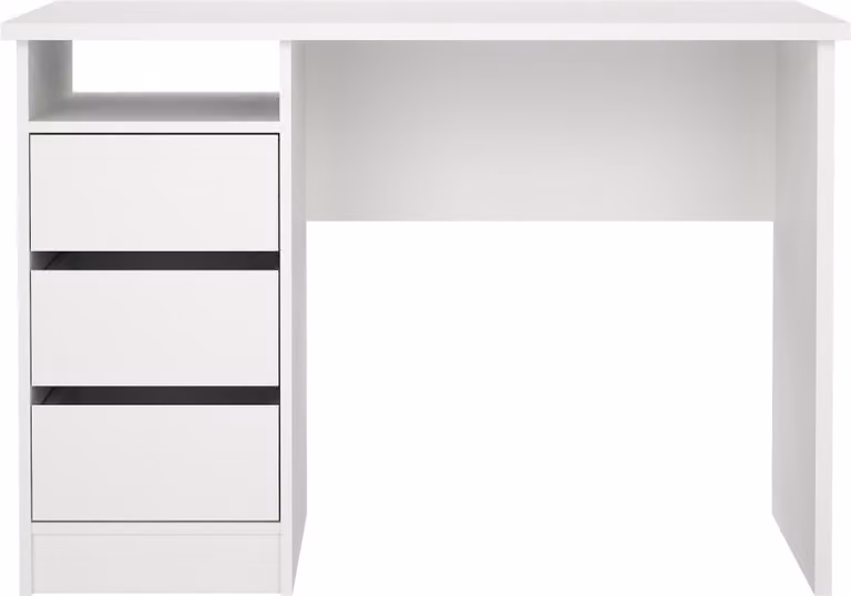Scrivania FunctionPlus 3 cassetti bianca.