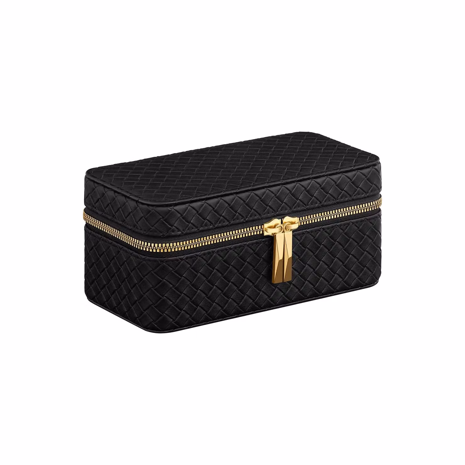 Porta Orologi da Viaggio, Esterno Nero Inchiostro + Interno Grigio Ardesia