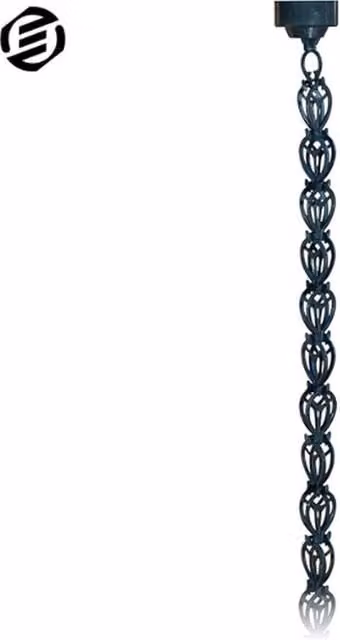 Regenketting per Esterno Equivera in Acciaio Inox con Effetto Onda d'Acqua, Disponibile in Nero o Marrone